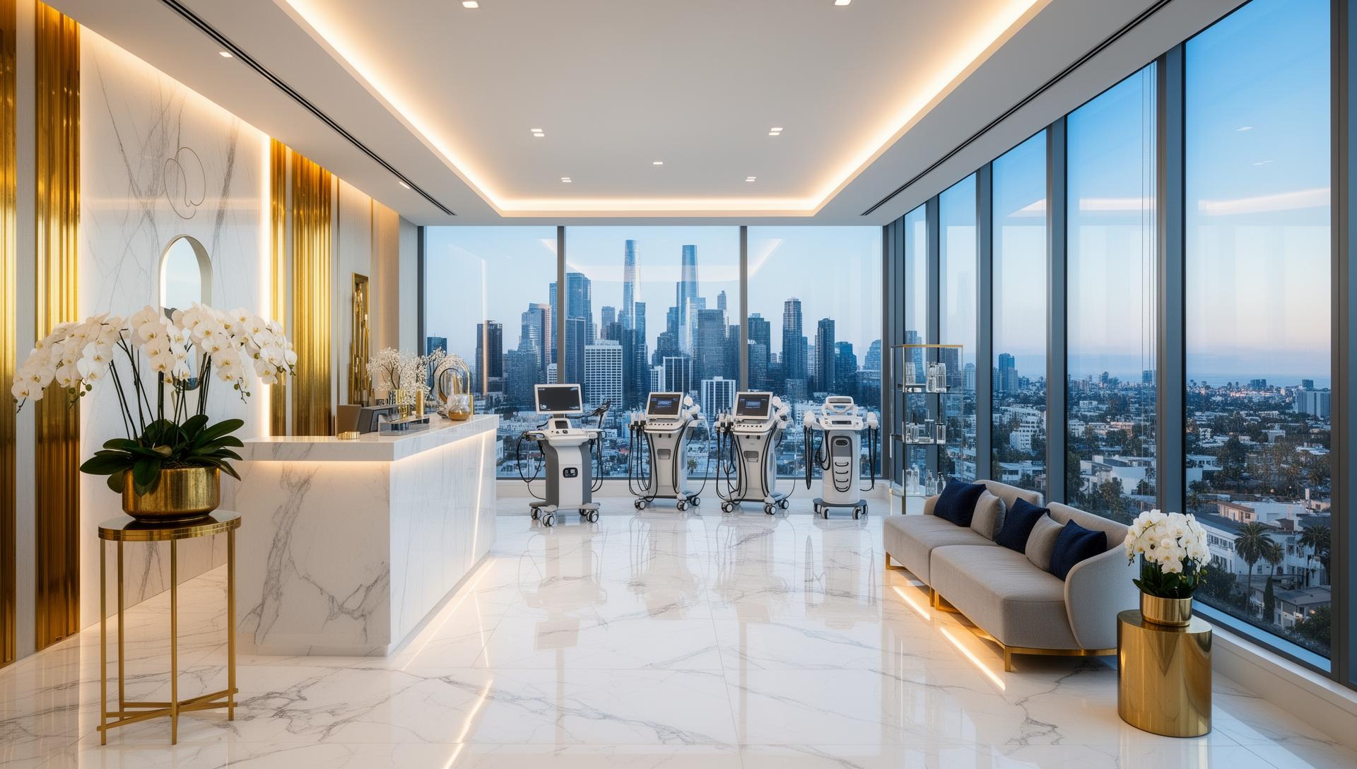 Modern private Regenyx Clinic interior with regenerative medicine equipment